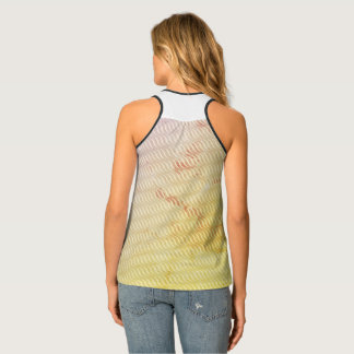 Wavy Magical Inclined Blurry Line Seamless Pattern Tank Top