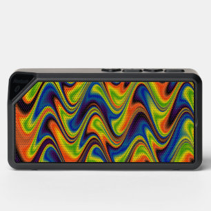 Wavy Multicolor Abstract Bluetooth Speaker