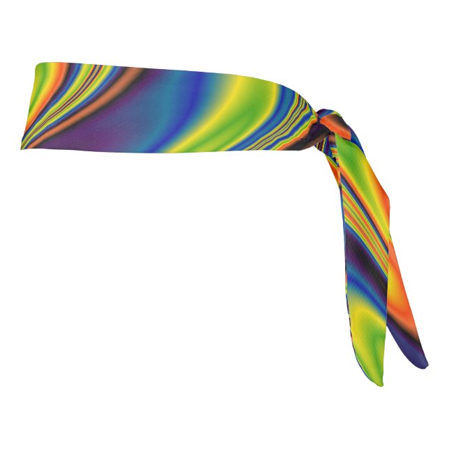 Wavy Multicolor Abstract Tie Headband (Rotate 90)