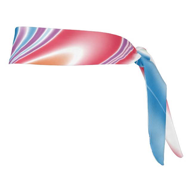 Wavy Multicolor Abstract Tie Headband (Rotate 90)