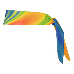 Wavy Multicolor Abstract Tie Headband