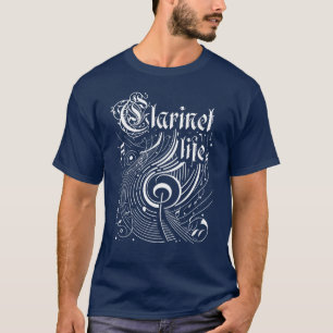 Wavy Music Clarinet Life T-Shirt