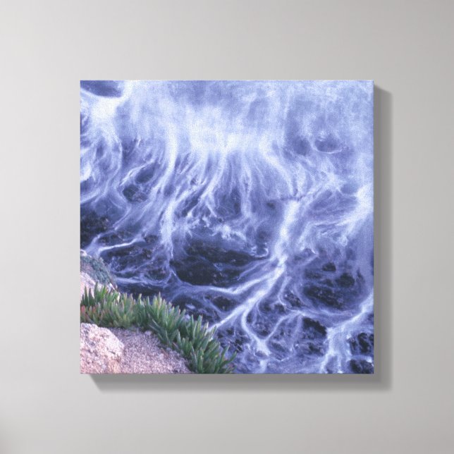 Wavy Ocean Canvas Print (Front)