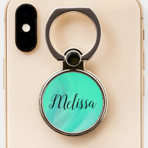 Wavy Ocean Marble Phone Ring Stand