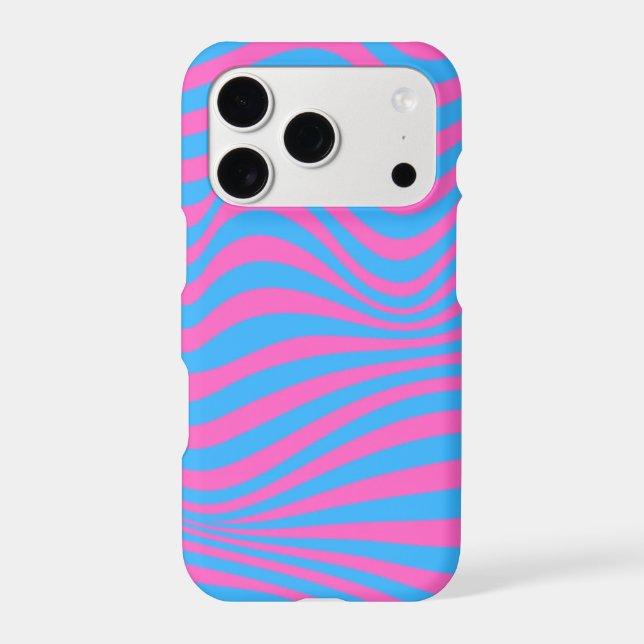 Wavy Optical Illusion Pattern   Iphone Case (Back)