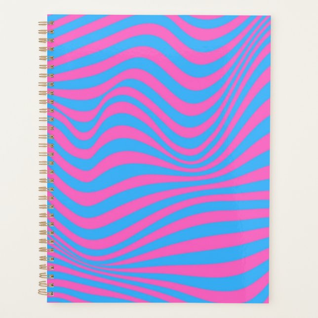 Wavy Optical Illusion Pattern        Planner (Front)