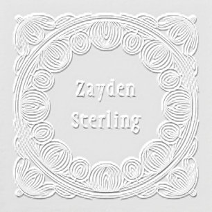 Wavy Organic Name Embosser