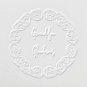 Wavy Organic Script Name Embosser