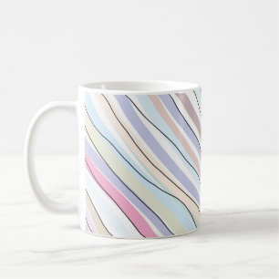 Wavy Pastel Colors Coffee Mug