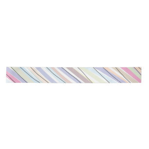 Wavy Pastel Colors Satin Ribbon