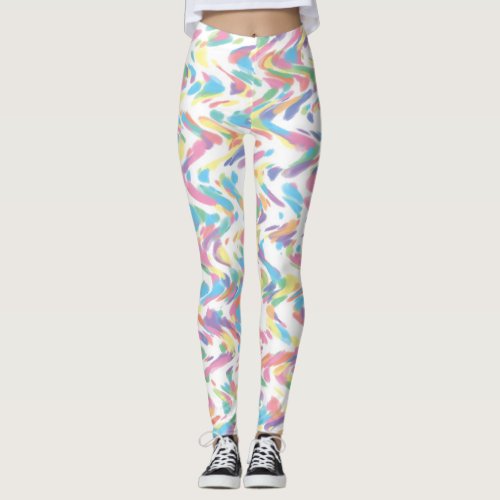 WAVY PASTEL LIQIUD LEGGINGS