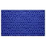 Wavy Pattern - Baby Blue on Deep Navy Fabric