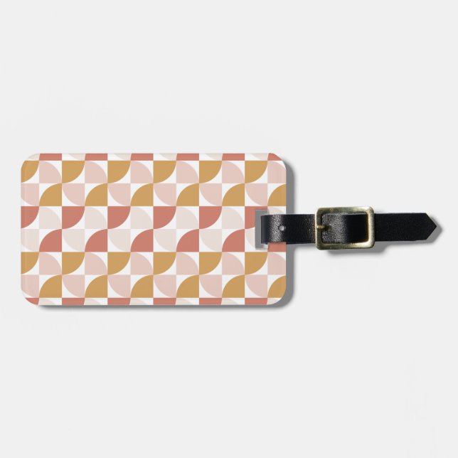 Wavy pattern luggage tag (Front Horizontal)