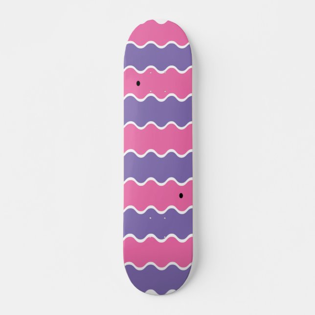 Wavy Pattern Skateboard (Front)