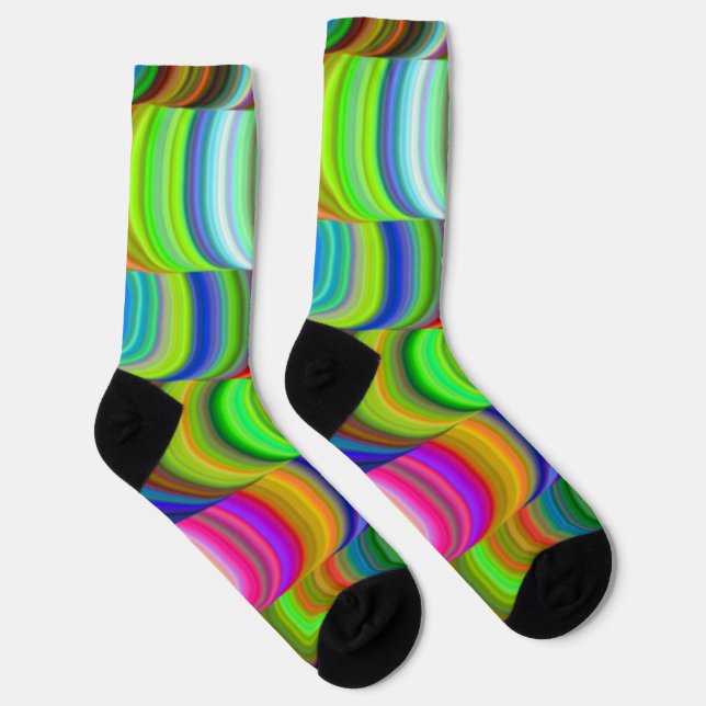 Wavy Pattern Socks (Right)