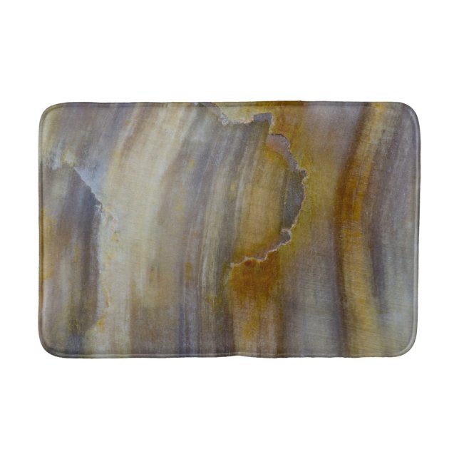 Wavy Petrified Wood Bath Mat (Front)