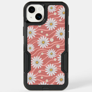 Wavy Pink Daisies OtterBox iPhone 14 Plus Case
