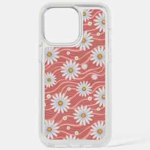 Wavy Pink Daisies iPhone 15 Pro Max Case