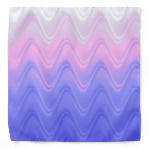 Wavy Pink Purple Abstract Bandana