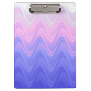 Wavy Pink Purple Abstract Clipboard