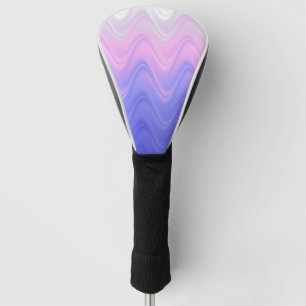 Wavy Pink Purple Abstract Golf Head Cover
