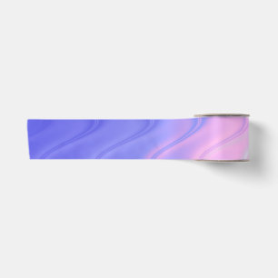 Wavy Pink Purple Abstract Satin Ribbon