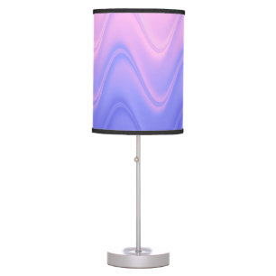 Wavy Pink Purple Abstract Table Lamp