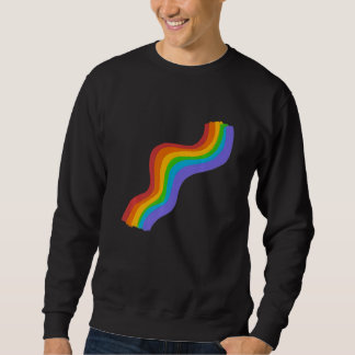 Wavy Rainbow ROYGBIV Pride Rainbow Sweatshirt