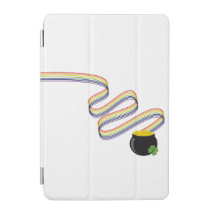 Wavy Rainbow Stripes Leading to Pot of Gold iPad Mini Cover