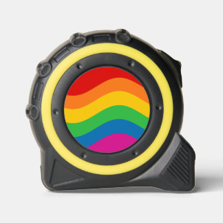 Wavy Rainbow Stripes Tape Measure