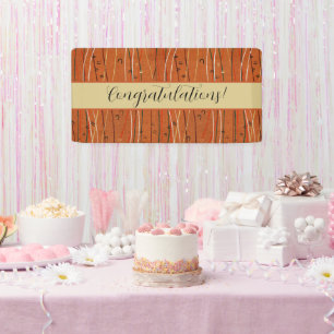 Wavy Red Stripes: Modern Japanese Abstract Art Banner