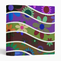 Holographic like pink homework 3 ring binder