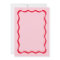 Wavy Retro Pink and Red Modern Bridal Shower