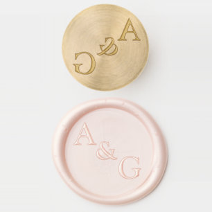 Wavy Retro Wedding Wax Seal Stamp