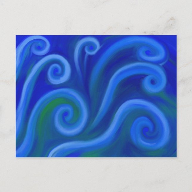 Wavy Sea Postcard (Front)