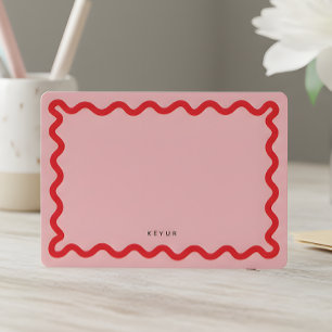 Wavy Simple Stationery Note Card