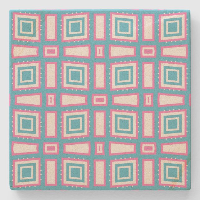 Wavy Square Sandstone Coasters (Front)
