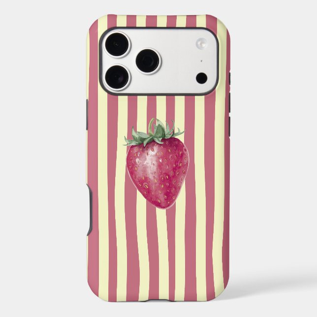 Wavy Strawberry Case-Mate iPhone Case (Back)