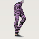 Wavy Striped Black Purple Leggings Choose Colors<br><div class="desc">Custom Colors Leggings with Abstract Wrapped Wavy Striped Black and Purple Colors - or Choose / add your favorite background colors - Resize and move or remove and add elements / text with Customization tool ! Design by MIGNED. Please see my other projects / designs. You can also transfer my...</div>