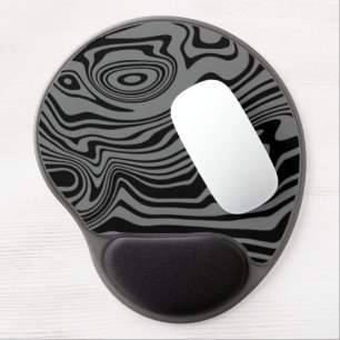 Wavy Striped Gel Mouse Pad