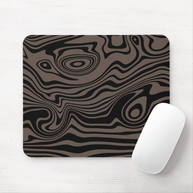 Wavy Striped Mouse Pad Choose Color (With Mouse)