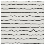 wavy stripes black and white fabric
