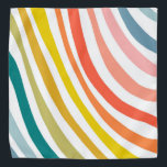 Wavy Stripes Colorful Lines Rainbow Bandana<br><div class="desc">Enjoy this whimsical pattern on this colorful bandana.
 
 You can always add your own text. Let me know if you'd like something custom made. 
 
 If you buy it,  thank you! Be sure to share a pic on Instagram of it in action and tag me @shoshannahscribbles :)</div>