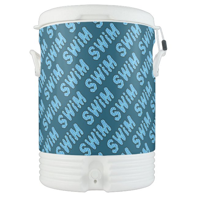 Wavy Swim  Beverage Cooler (Front)