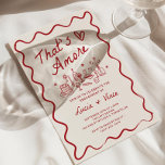 Wavy That&#39;s Amore Engagement Party Invitation, Ita Invitation