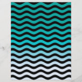 Wavy Turquoise Stripes Pattern (Front)