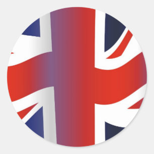 Wavy UK Classic Round Sticker