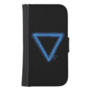 Wavy Water Element Alchemy Symbol Galaxy S4 Wallet Case