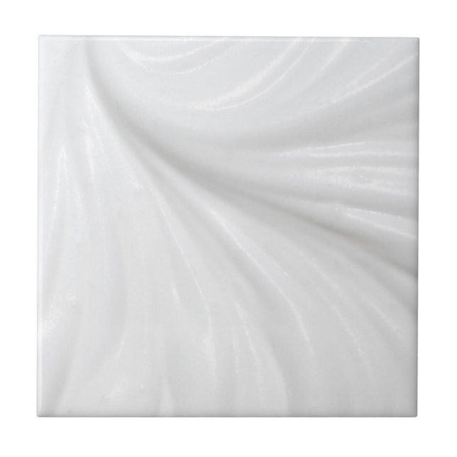 Wavy white cream background tile (Front)