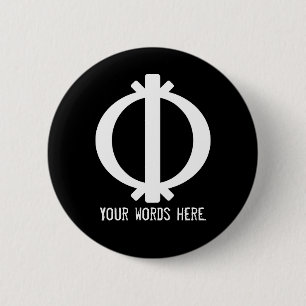 Wawa Aba   Symbol of Toughness and Resilience Pinback Button